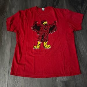 Louisville Cardinals Large Red T Shirt NCAA Cards Short Sleeve Shirt UofL